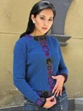 Blue Cardigan with Buttons
