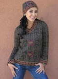 Sweater Gris Mosaico Andino