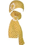 ""Flower" - Scarf and Cap"