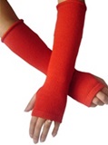 "Long gloves "mitones" - Red"