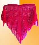 Red Alpaca Shawl