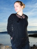 Black Alpaca Poncho