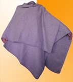 Light Gray Alpaca Ruana