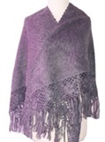 Gray Shawl - Macrame Details
