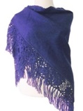 Blue Shawl - Macrame Details