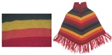 Multicolor Alpaca Poncho