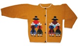 Cholitas  Dark Yellow Cardigan<br>Age 9 years