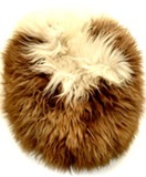 Huge Alpaca slipper- brown and white