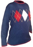 100 % Alpaca Sweater - Rhombus Design