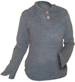 100 % Alpaca Gray Sweater