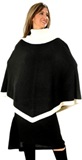Ribbed Neck Poncho