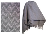 Alpaca Ruana - dark gray
