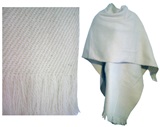 Beige alpaca ruana
