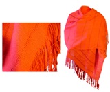 100% Alpaca Shawl - Orange