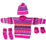 Conjunto de 4 piezas (1 - 2 aos) - Rosado
