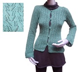 Saco modelo calado - verde agua