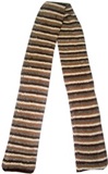 Scarf with brown stripes
