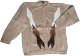 Gilet modle losanges - marron