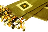 Coca  scarf- green squares