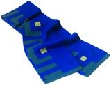 Blue scarf  labrynth