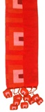 Orange scarf with squares