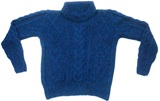 Blue Sweater with high neck