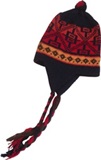 Bonnet andin (ll uchu) pour enfants (3 à 5 ans) - noir