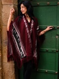 Ruana bordeaux - dcoration lamas