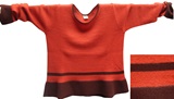 Orange sweater - brown edges
