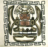 Funda de almohada  Dios de Tiwanaku 