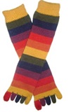 Medias Colores con dedos