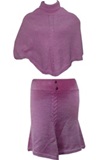 Pink Set - Poncho and Skirt