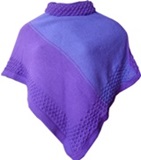 Lila and ligth blue Poncho