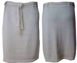 White alpaca skirt