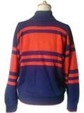 Chompa Azul a Rayas - Cuello alto