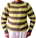 Striped green sweater