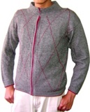 Gray rombus cardigan