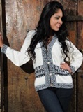 White Cardigan - Llamitas