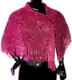 Openwork Shawl - Pink