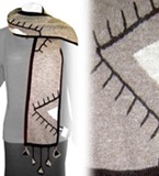 Gray triangles Scarf