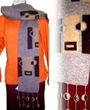 Andean Scarf "Andean faces"