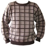 Brown Sweater with Checks