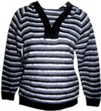 Striped Sweater - Gray Range