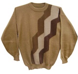 Brown Sweater - zigzag
