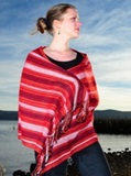Multicolor Shawl - Red
