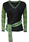 Check Sweater - With Belt