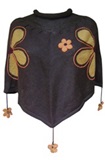 Poncho Flor de Papa - Brown