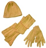 Set Amarillo: Gorrito - Bufanda - Guantes