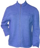 Ligth blue cardigan - 100% Alpaca
