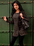 Grey Coat - Square Neck